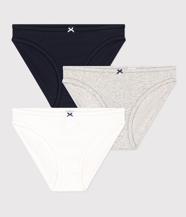 Set van 3 damesslipjes in katoen multicouleur