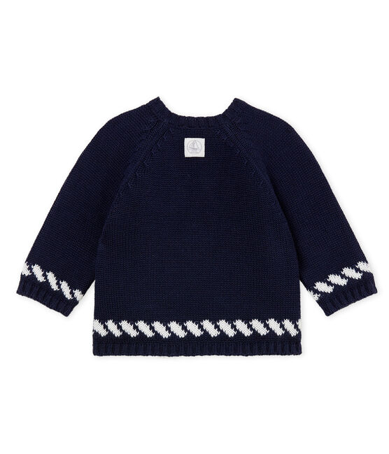 Trui voor babyjongens blauw SMOKING