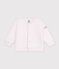 Cardigan b&eacute;b&eacute; en coton &eacute;pais motifs &eacute;toiles rose clair