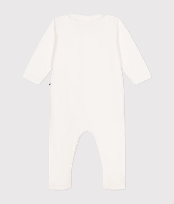 Pyjama en tubique bébé blanc MARSHMALLOW