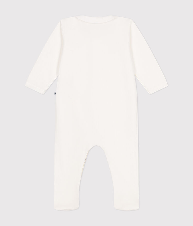 Pyjama en tubique b&eacute;b&eacute; blanc MARSHMALLOW