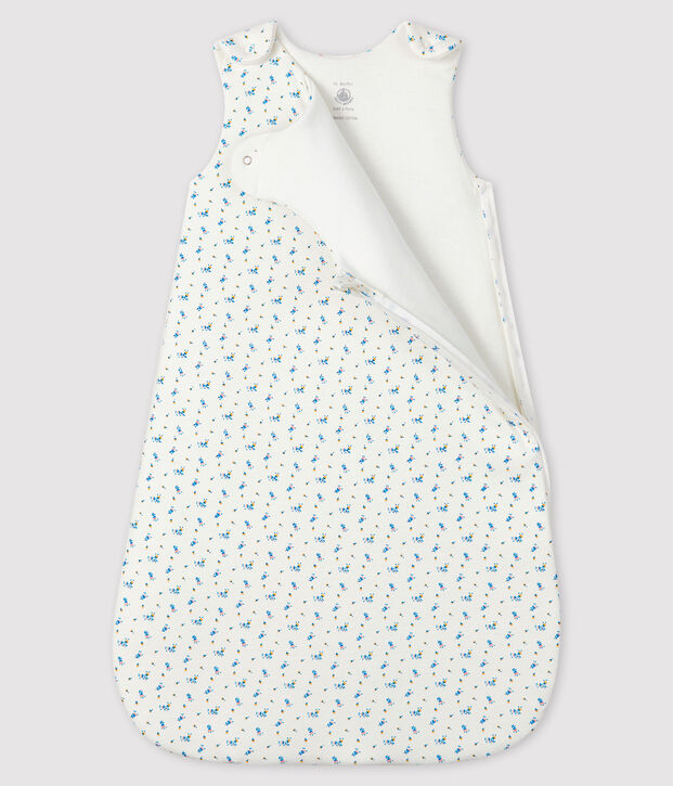 Trappelzak van ribkatoen voor baby's wit/multicouleur