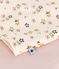 Nachthemd van geruwde fleece met bloemetjesprint voor kinderen roze SALINE/wit MULTICO