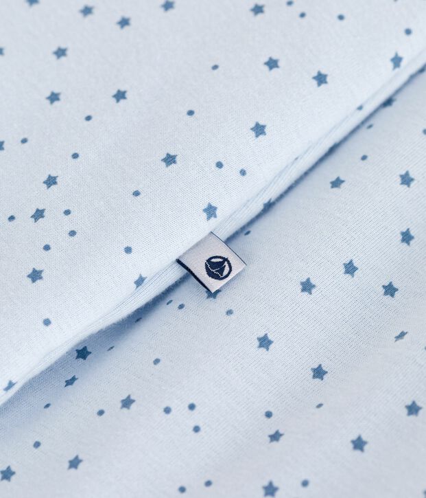 Katoenen babytrappelzakje met sterretjesprint TOG 1,5 blauw/blauw