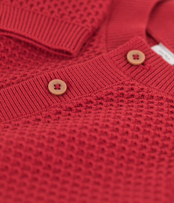 Cardigan bébé en tricot en coton STOP