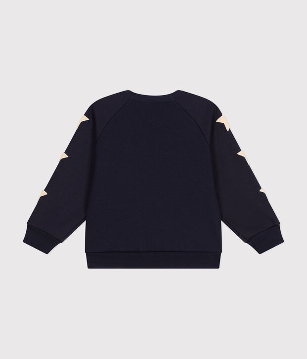 Sweatshirt en molleton chaud enfant gar&ccedil;on bleu marine