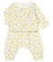 Ensemble trois pièces bébé fille en laine et coton blanc MARSHMALLOW/blanc MULTICO