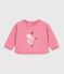 Katoenen sweatshirt met diertjesprint voor baby's roze