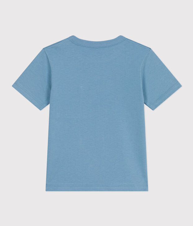 Tee-shirt manches courtes enfant gar&ccedil;on bleu