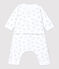 Ensemble 2 pièces imprimé marmottes bébé en coton biologique blanc MARSHMALLOW/gris GRIS