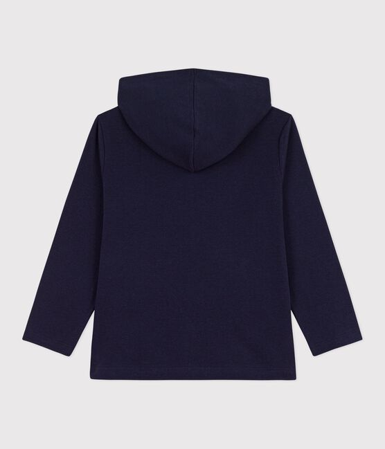 Katoenen hoodie met rits voor kinderen blauw SMOKING