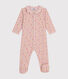Katoenen babypyjama met bloemenprint