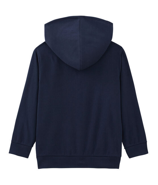 Sweatshirt à capuche enfant garçon bleu SMOKING
