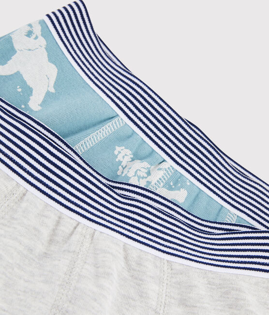 Set van 2 boxershorts voor jongens met yeti print variante 1
