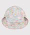 Babypet met uv-bescherming en bloemetjesprint blauw/multicouleur