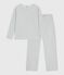 Pyjama femme en velours uni jambe droite CO2