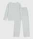 Pyjama femme en velours uni jambe droite