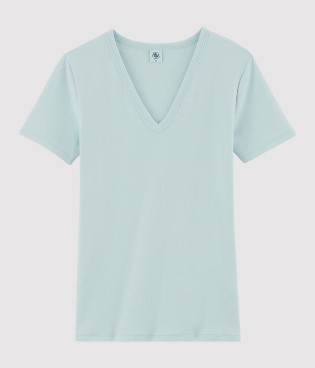Tee shirt iconique femme bleu
