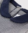 Jurk met milleraies-strepen voor babymeisjes blauw SMOKING/beige COQUILLE
