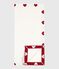 Couverture en coton naissance blanc MARSHMALLOW/rouge TERKUIT