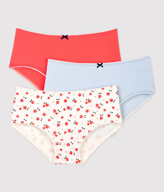 Set van 3 meisjes shorties met bloemenprint van biologisch katoen variante 1