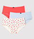 Set van 3 meisjes shorties met bloemenprint van biologisch katoen