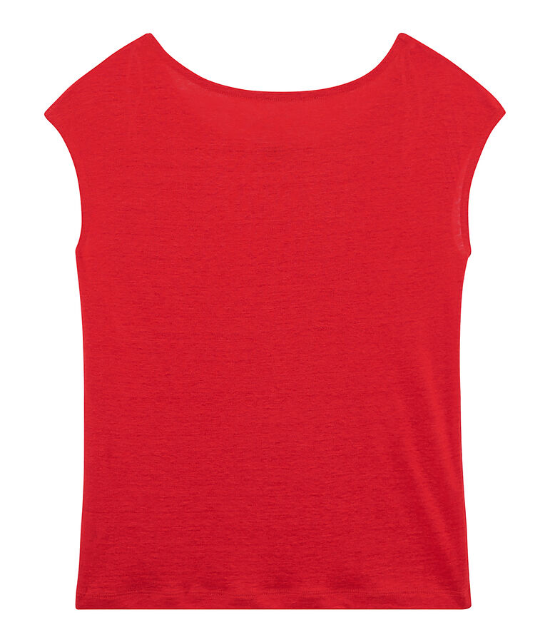 Linnen damesshirt rood PEPS