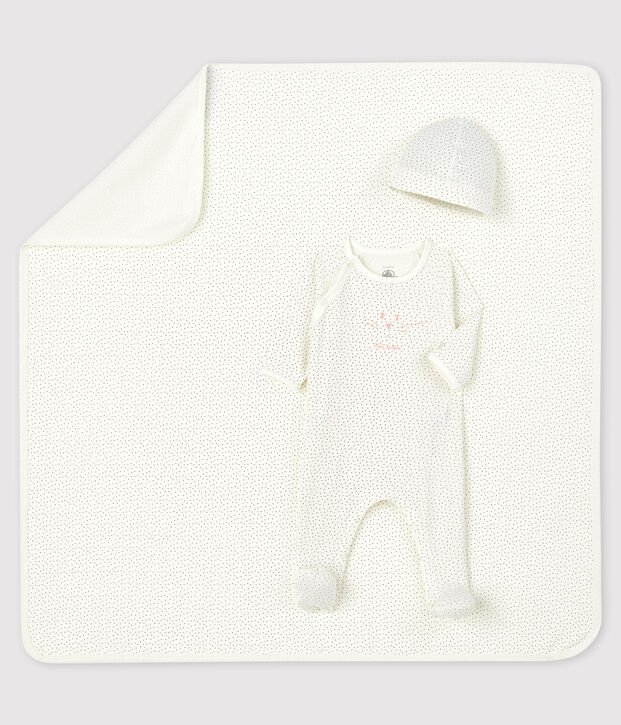 Baby meisje geschenkdoos van ribstof multicouleur