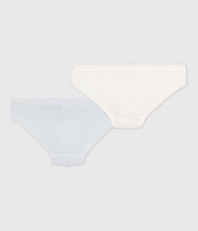 Lot de 2 slips milleraies petit gar&ccedil;on en coton variante 1