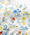 Combinaison courte imprimé fleuri en popeline bébé blanc MARSHMALLOW/blanc MULTICO