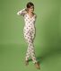 Katoenen Dames homewear broek met hartjesmotief