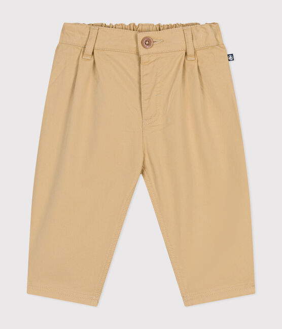Broek in keperstof voor baby's beige FACILE