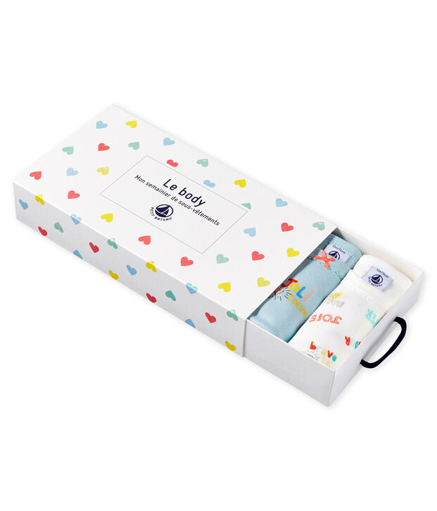 Set van 5 rompertjes met korte mouwen voor baby meisjes multicouleur