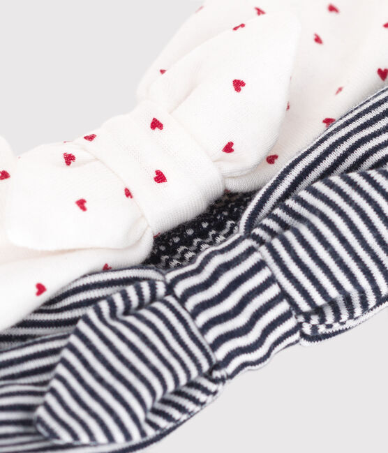SET VAN 2 ICONISCHE BABY KATOENEN HOOFDBANDEN variante 1