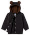 Sweatshirt à capuche bébé garçon en côte élasthanne gris CITY CHINE