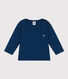 Gevlamd t-shirt met lange mouwen in jersey voor baby's