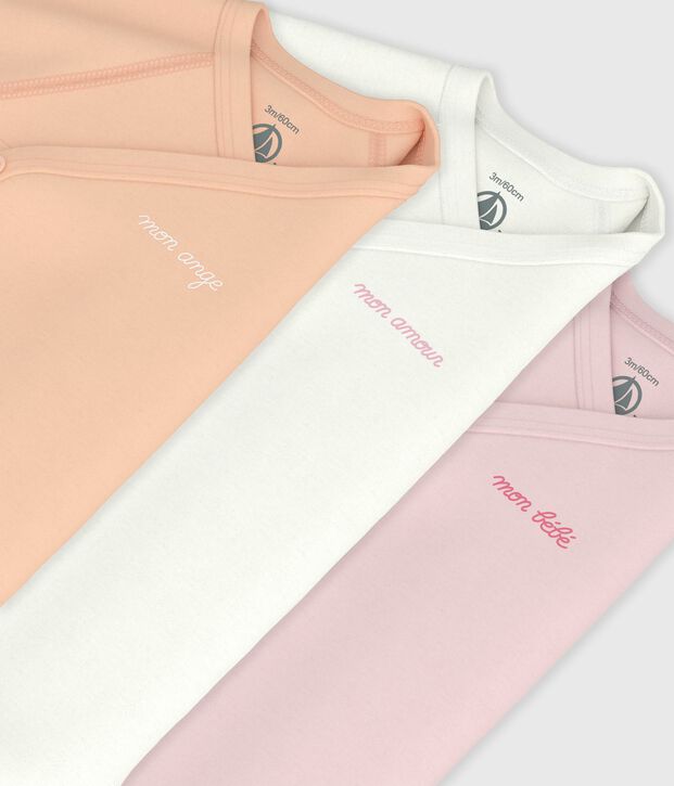 Set van katoenen babyrompertjes met lange mouwen en print multicouleur