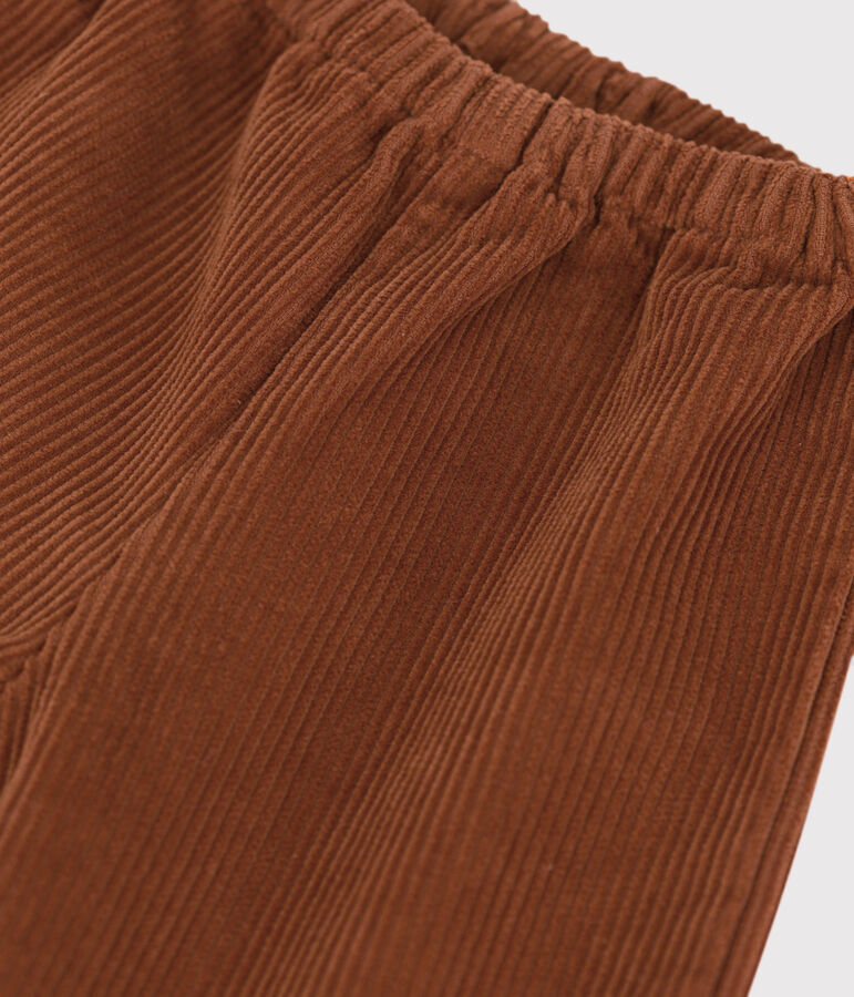 Pantalon b&eacute;b&eacute; en velours grosses c&ocirc;tes marron