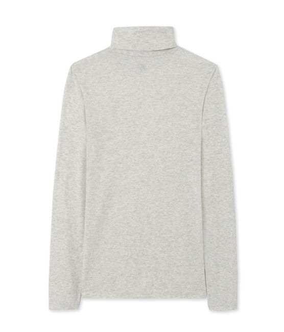 Sous pull femme en coton léger gris BELUGA CHINE