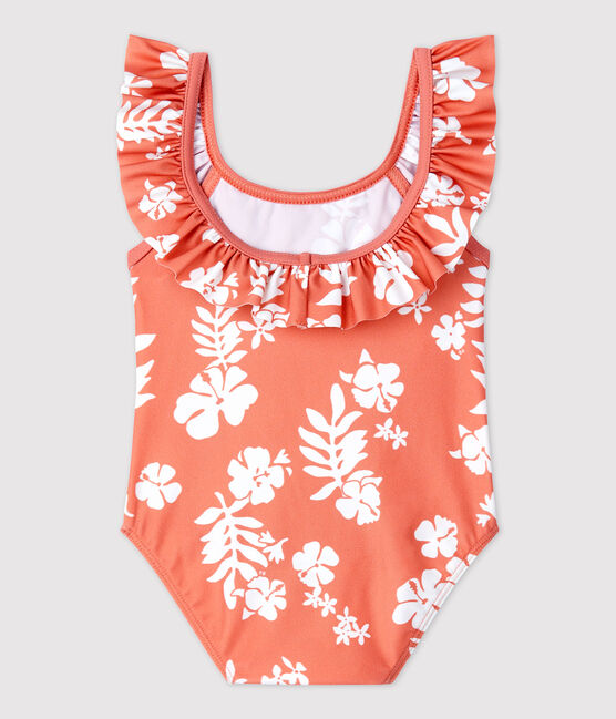 Ecoverantwoord babybadpak uit 1 deel roze PAPAYE/ MARSHMALLOW