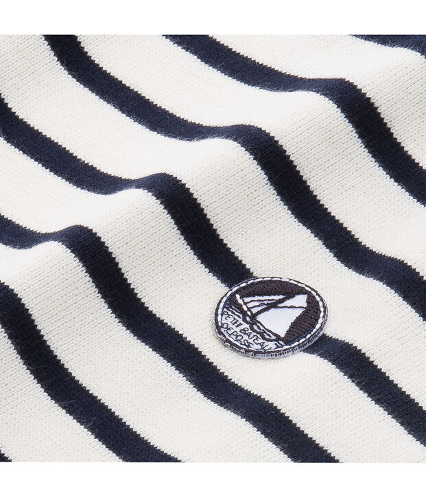 Een e jongenshoodie wit/blauw