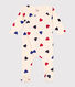 Katoenen babypyjama met bloemenprint