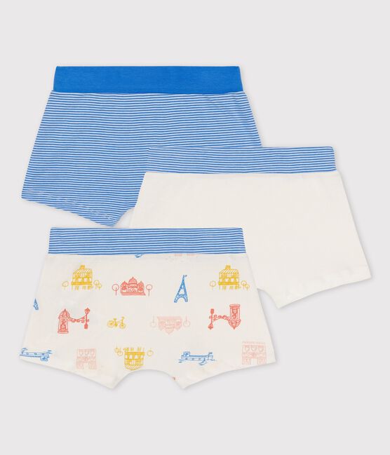 Set van 3 boxershorts voor jongens met Parijsprint in katoen variante 1