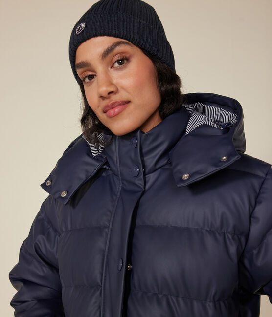 Doudoune en PU Femme bleu SMOKING
