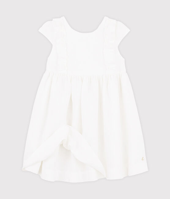 Robe de cérémonie enfant fille blanc MARSHMALLOW