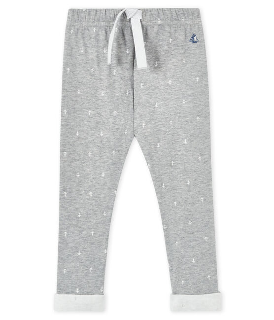 Pantalon bébé garçon gris SUBWAY/blanc MARSHMALLOW