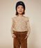 Tee-shirt manches longues en côte enfant fille blanc AVALANCHE/ MULTICO