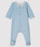 Bodypyjama voor babys van tubic blauw FRAICHEUR/wit MULTICO