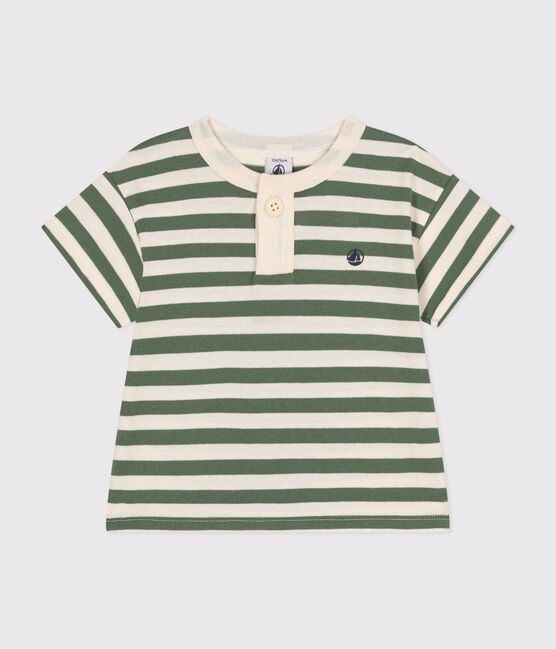 T-shirt met korte mouwen in jerseystof voor baby's groen CROCO/ AVALANCHE