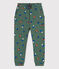 Joggingbroek met print voor jongens/meisjes groen VALLEE/ecru MULTICO